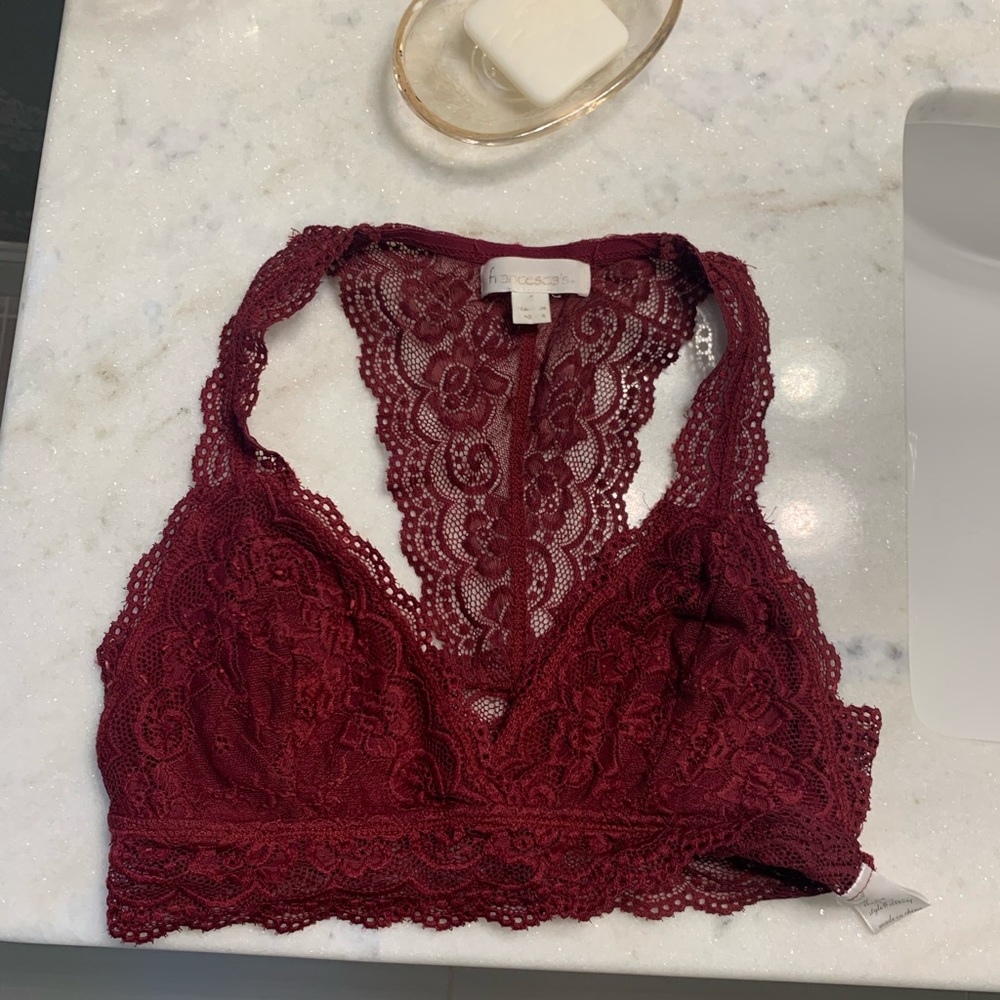 Francesca’s bralette red NEVER WORN